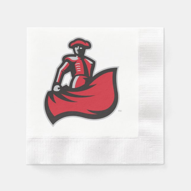 CSUN Matador with Cape - Red Paper Napkins (Front)