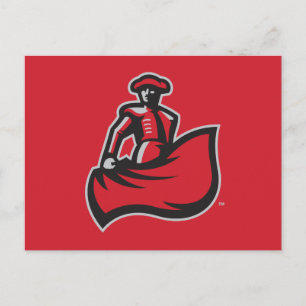CSUN Matador with Cape - Red Postcard