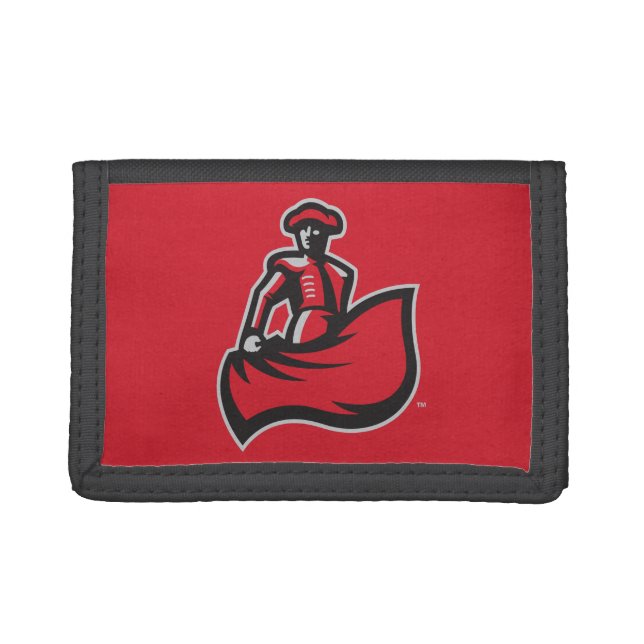 CSUN Matador with Cape - Red Tri-fold Wallet (Front)