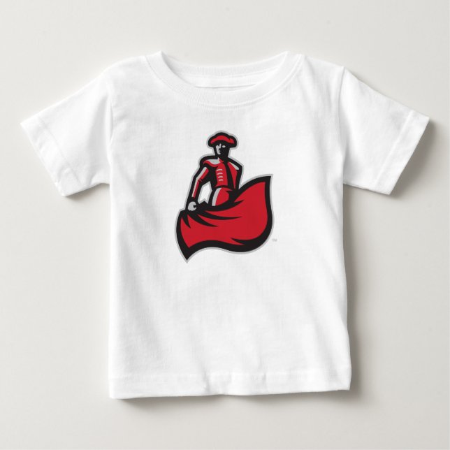 CSUN Matador with Cape - White Baby T-Shirt (Front)