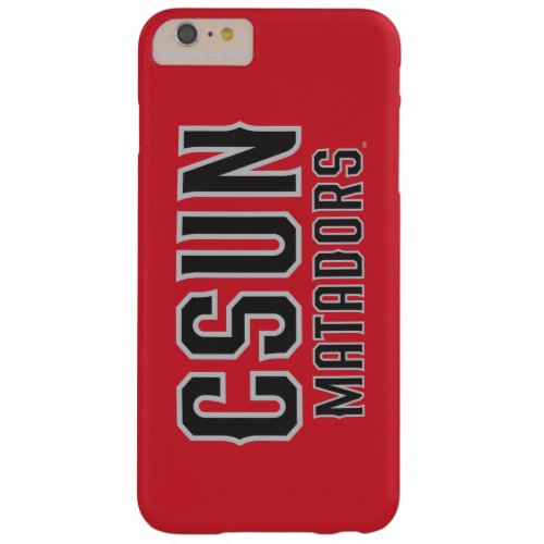 CSUN Matadors _ Black with Gray Outline Barely There iPhone 6 Plus Case