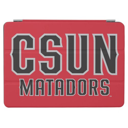 CSUN Matadors _ Black with Gray Outline iPad Air Cover
