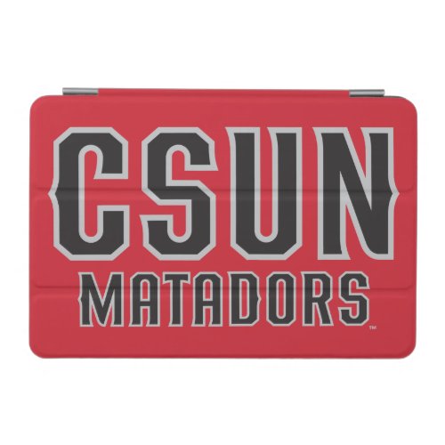 CSUN Matadors _ Black with Gray Outline iPad Mini Cover