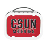 CSUN Matadors - Black with Gray Outline Lunch Box