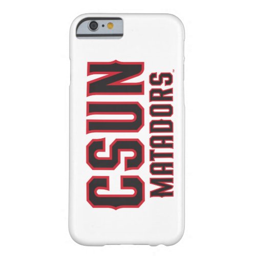 CSUN Matadors _ Black with Red Outline Barely There iPhone 6 Case