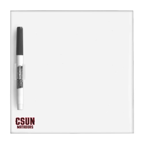 CSUN Matadors _ Black with Red Outline Dry Erase Board