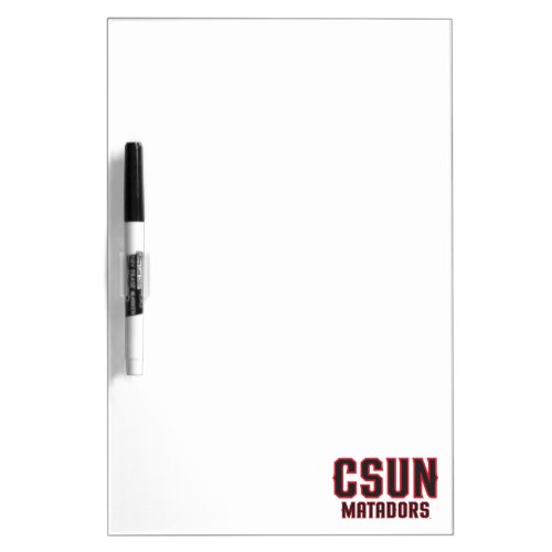 CSUN Matadors _ Black with Red Outline Dry_Erase Board