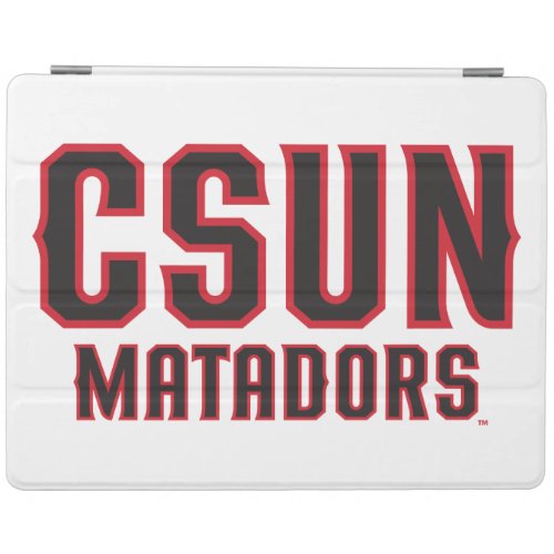 CSUN Matadors _ Black with Red Outline iPad Smart Cover