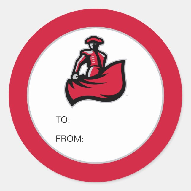 CSUN Matadors Graduate Classic Round Sticker (Front)