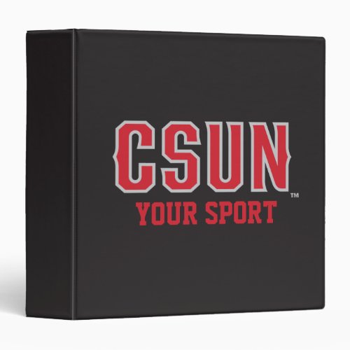 CSUN Red _ Customize Your Sport Binder