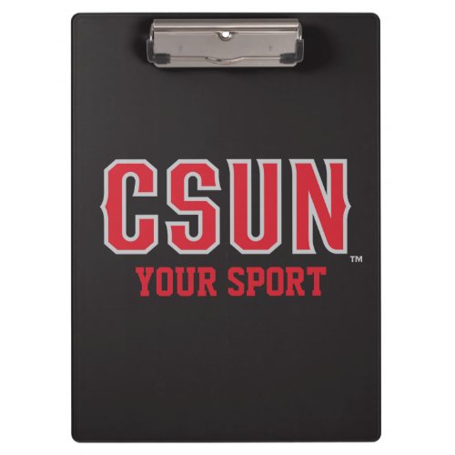 CSUN Red _ Customize Your Sport Clipboard