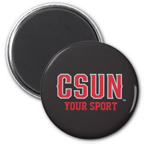 CSUN Red _ Customize Your Sport Magnet