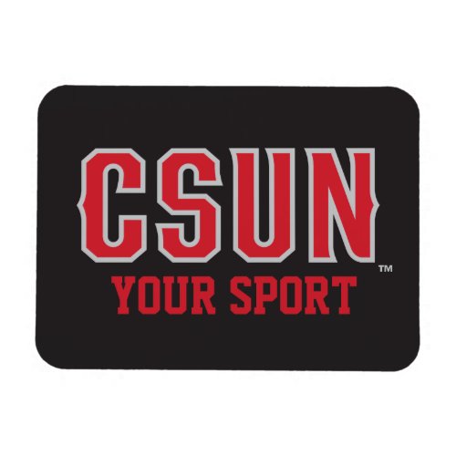 CSUN Red _ Customize Your Sport Magnet