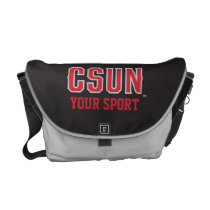 CSUN Red - Customize Your Sport Messenger Bag