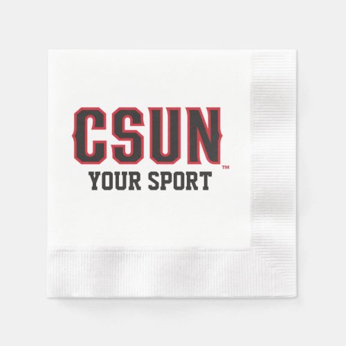 CSUN Red _ Customize Your Sport Napkins