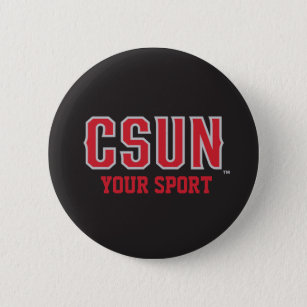 CSUN Red - Customize Your Sport Pinback Button