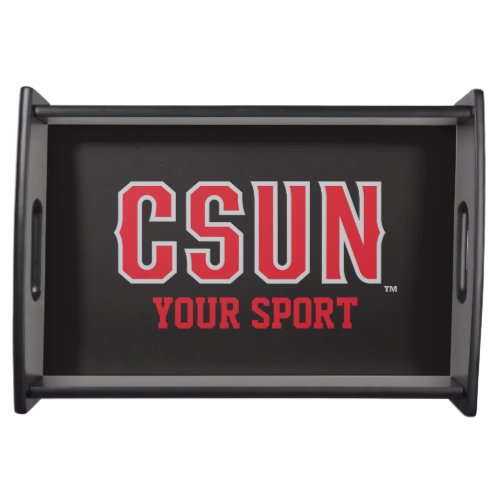 CSUN Red _ Customize Your Sport Serving Tray
