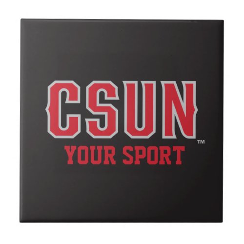 CSUN Red _ Customize Your Sport Tile