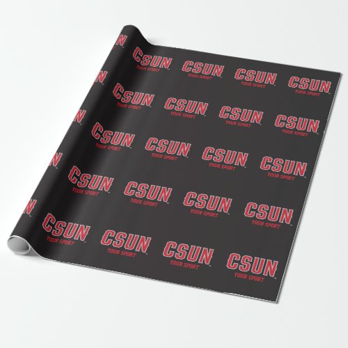 CSUN Red _ Customize Your Sport Wrapping Paper