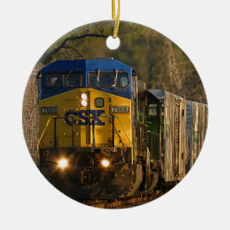 CSX 7868 Train front picture Ornament