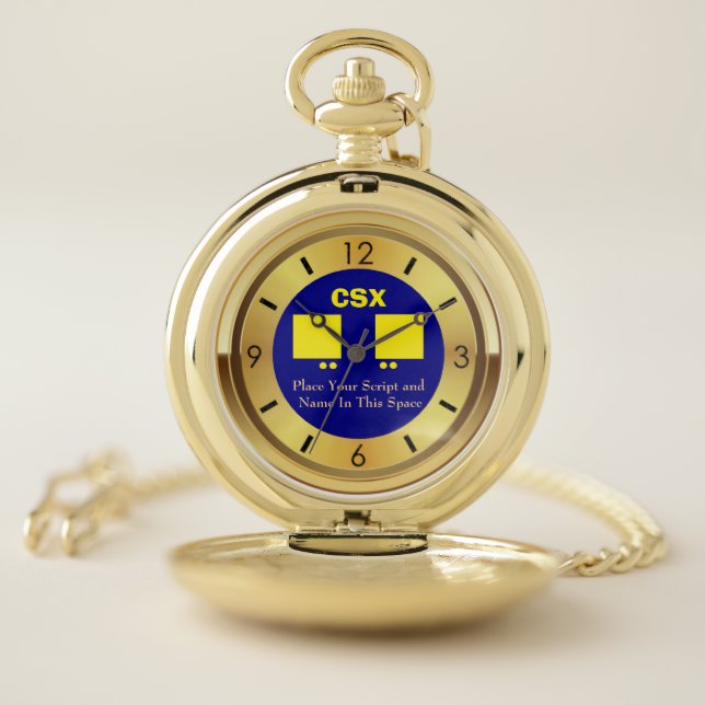 CSX Award / Retirement Personalized Pocket Watch (Inside)