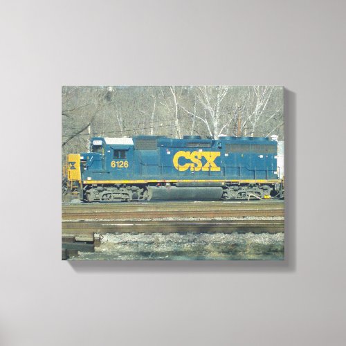 CSX Diesel Engine Canvas Print