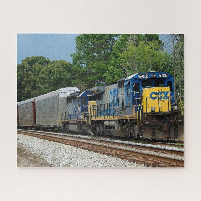 CSX Diesel train background Jigsaw Puzzle (Horizontal)