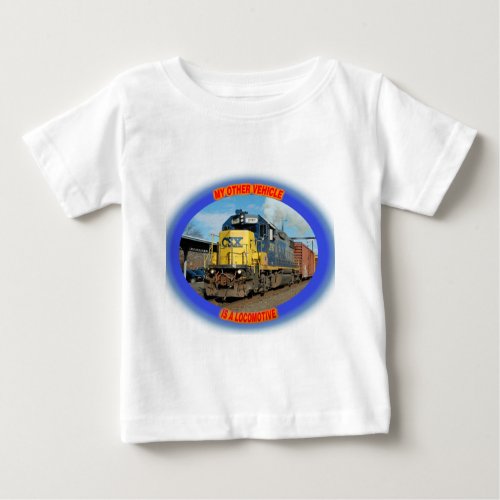 CSX Locomotive Baby T_Shirt