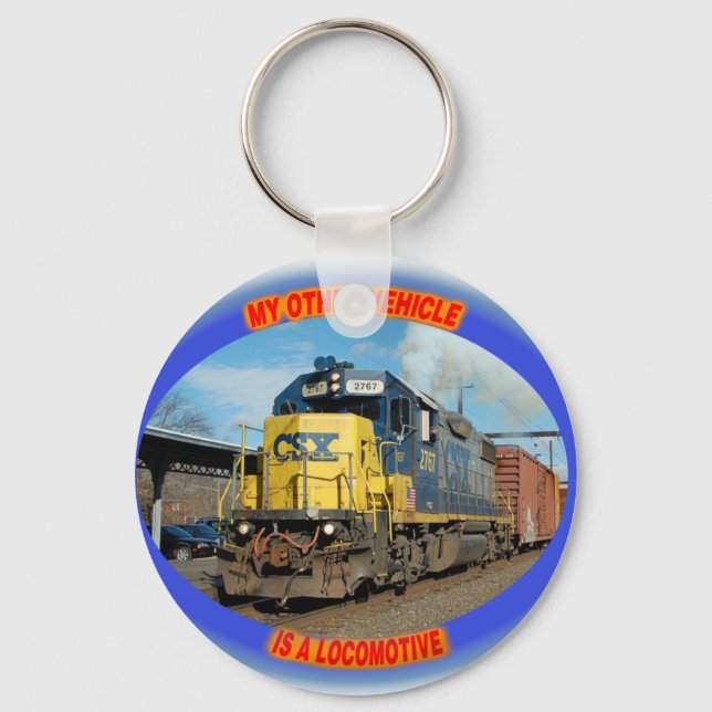 CSX Locomotive Keychain (Front)