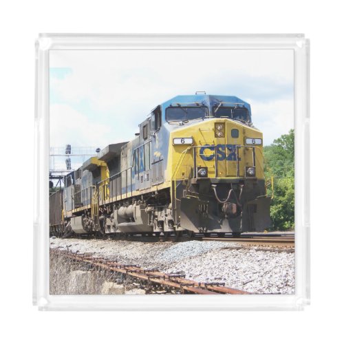 CSX Railroad AC4400CW 6 With a Coal Train     Acrylic Tray
