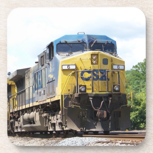 CSX Railroad AC4400CW 6 With a Coal Train  Beverage Coaster