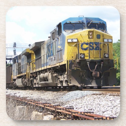 CSX Railroad AC4400CW 6 With a Coal Train Drink Coaster
