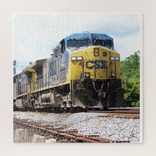 CSX Railroad AC4400CW 6 With a Coal Train Jigsaw  Jigsaw Puzzle