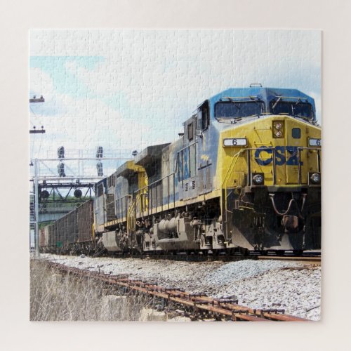 CSX Railroad AC4400CW 6 With a Coal Train   Jigsaw Puzzle