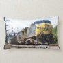 CSX Railroad AC4400CW #6 With a Coal Train  Lumbar Pillow