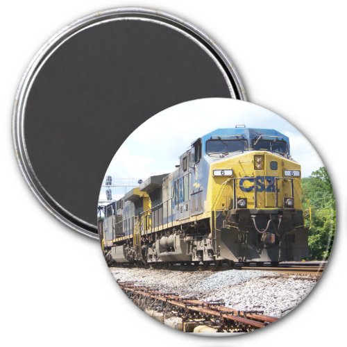 CSX Railroad AC4400CW 6 With a Coal Train      Magnet