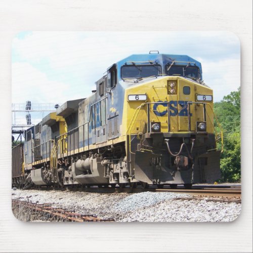 CSX Railroad AC4400CW 6 With a Coal Train   Mouse Pad