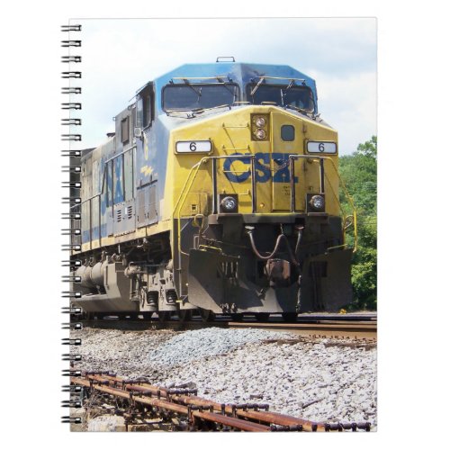CSX Railroad AC4400CW 6 With a Coal Train         Notebook