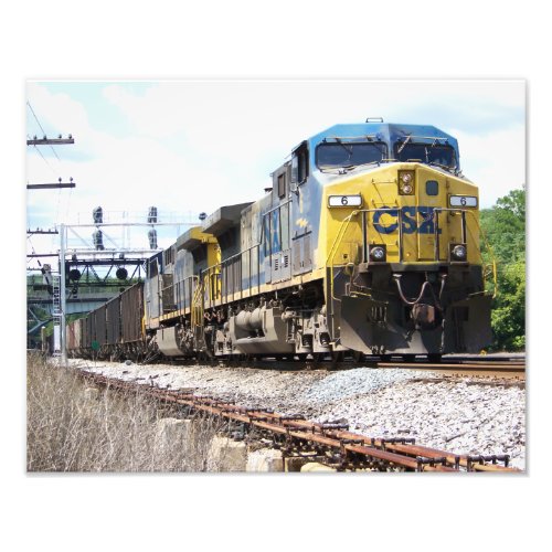 CSX Railroad AC4400CW 6 With a Coal Train  Photo 