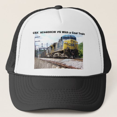 CSX Railroad AC4400CW 6 With a Coal Train Trucker Hat