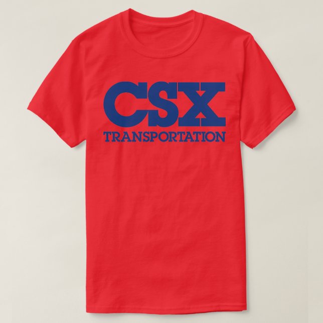 Csx Transportation Blue Version T-Shirt (Design Front)