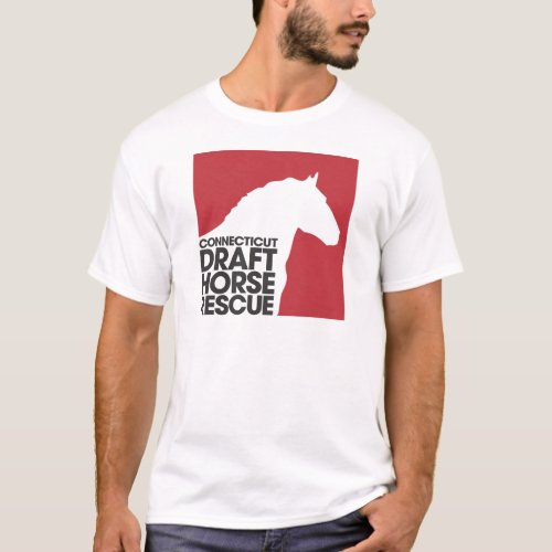 CT Draft Horse Rescue adult t_shirt
