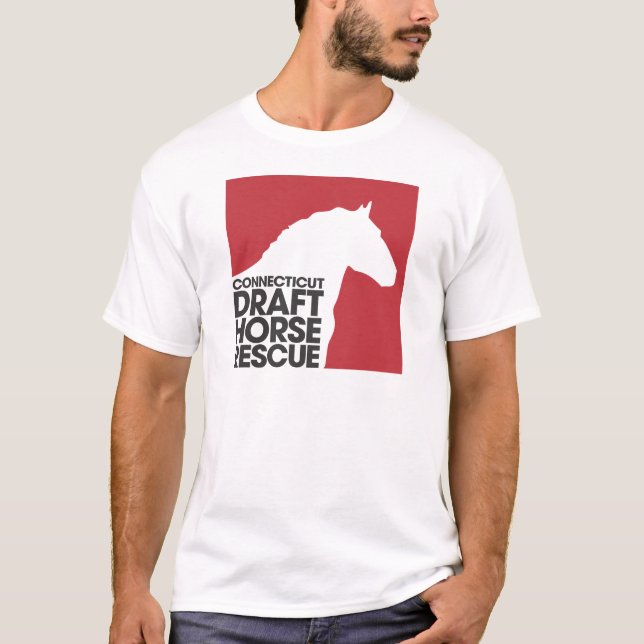 CT Draft Horse Rescue adult t-shirt (Front)