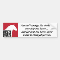 CT Draft Horse Rescue Bumper Sticker