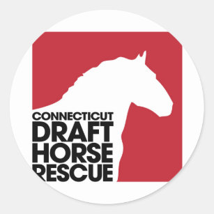 CT Draft Horse Rescue Classic Round Sticker