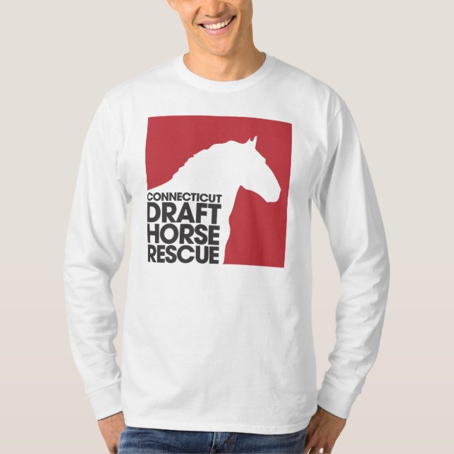 CT Draft Horse Rescue long sleeve t-shirt (Front)
