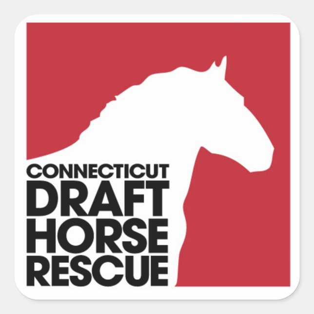 CT Draft Horse Rescue Sticker (Front)