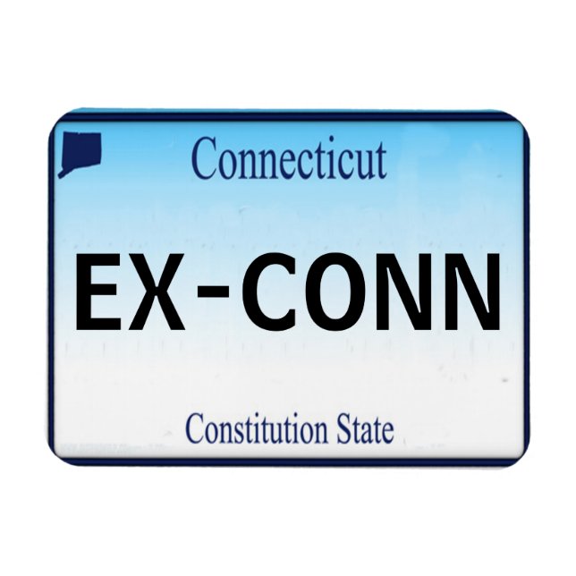 CT License Plate Magnet (Horizontal)