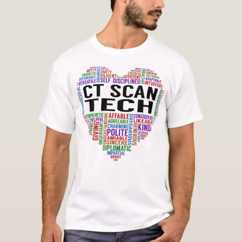 Ct Scan Tech Heart T_Shirt