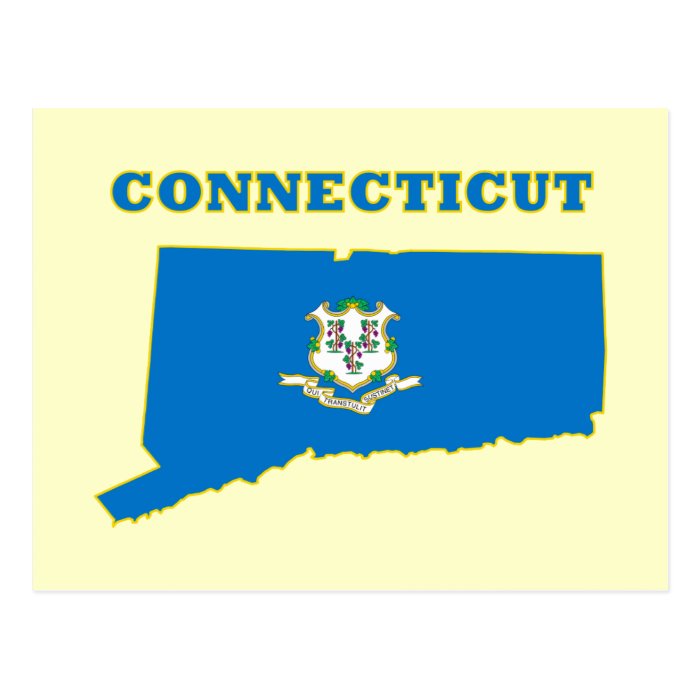 CT State Flag Postcards